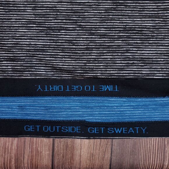 Lululemon Mens XL Metal Vent Tech Long Sleeve Shirt Blue Black Striped Athletic - Picture 8 of 11